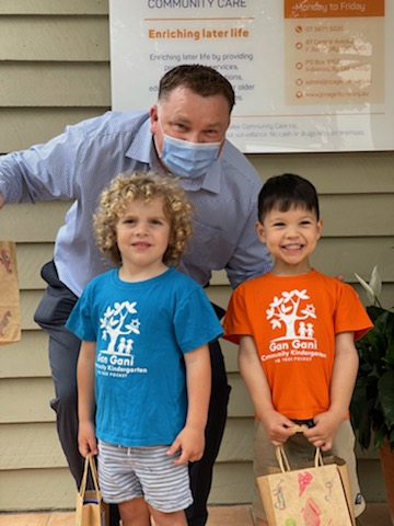 Children deliver cheer to our clients